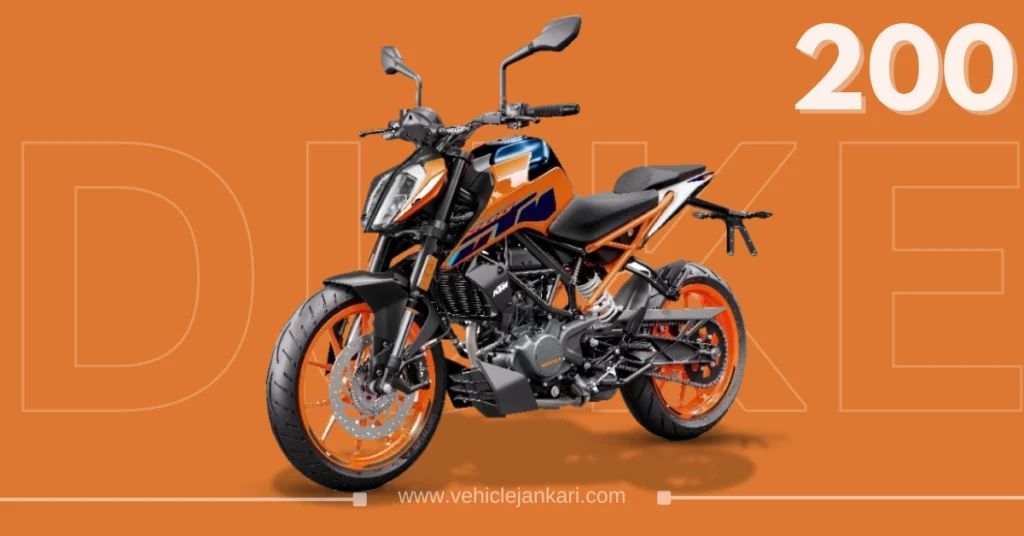 KTM Duke 200 Orange Black